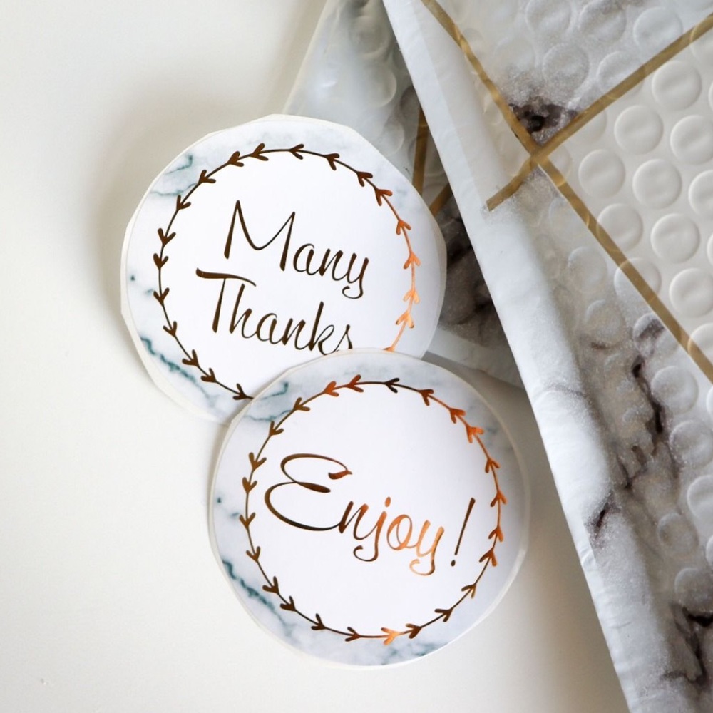 120 2.5” Marble Stickers PRICE FIRM